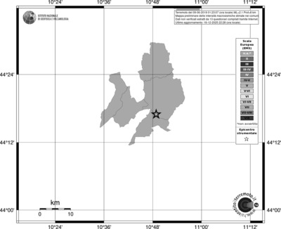 Mappa EMS - territori comuni
