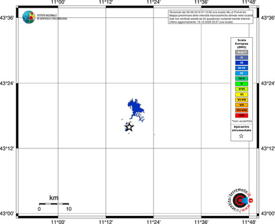 Mappa EMS - territori località