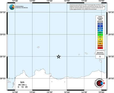 Mappa EMS - territori località