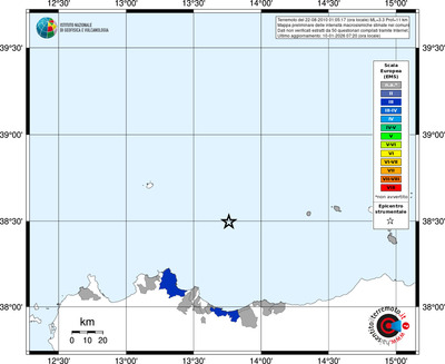 Mappa EMS - territori comuni