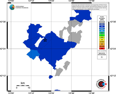 Mappa EMS - territori comuni