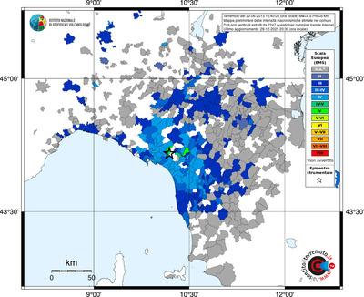 Mappa EMS - territori comuni