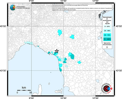 Mappa territorio comunale con almeno 3 questionari
