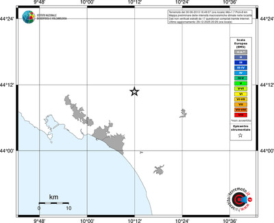 Mappa EMS - territori località