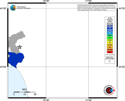 Mappa EMS - territori comuni