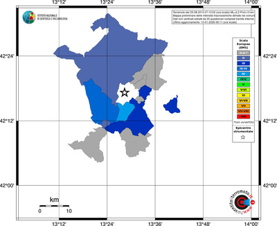 Mappa EMS - territori comuni