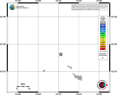 Mappa EMS - territori località