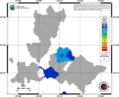 Mappa EMS - territori comuni