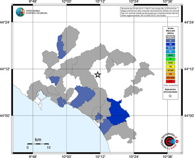Mappa MCS - territori comuni