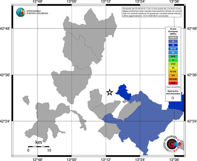 Mappa EMS - territori comuni