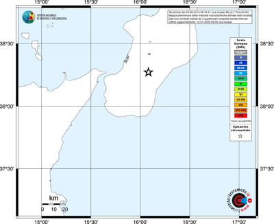 Mappa EMS - territori località