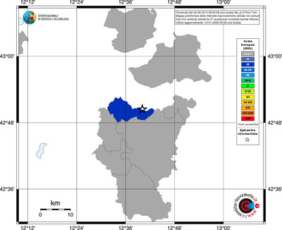 Mappa EMS - territori comuni