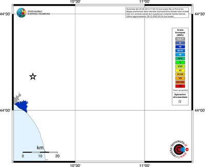 Mappa EMS - territori località