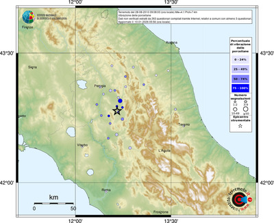 Mappa comuni con almeno 3 questionari