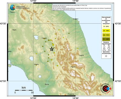 Mappa comuni con almeno 3 questionari
