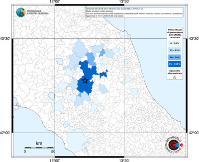 Mappa territorio comunale con almeno 3 questionari