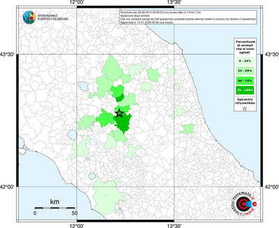 Mappa territorio comunale con almeno 3 questionari