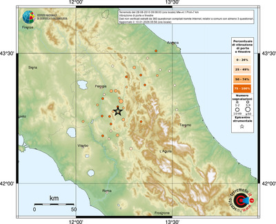 Mappa comuni con almeno 3 questionari