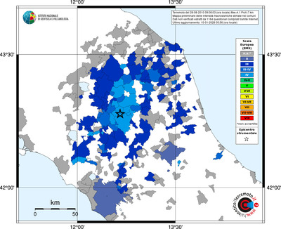 Mappa EMS - territori comuni