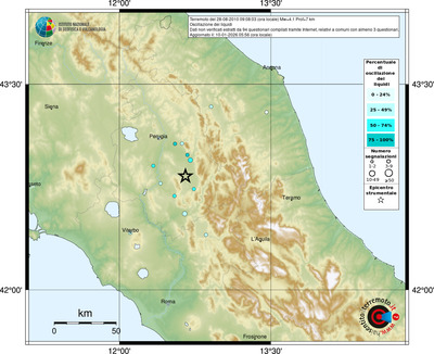 Mappa comuni con almeno 3 questionari