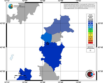Mappa EMS - territori comuni