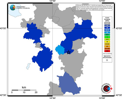 Mappa EMS - territori comuni