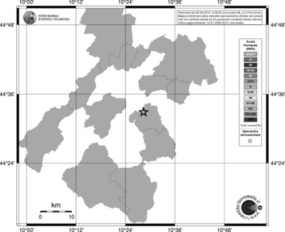 Mappa EMS - territori comuni