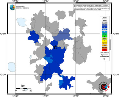 Mappa EMS - territori comuni
