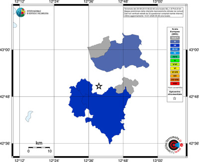 Mappa EMS - territori comuni