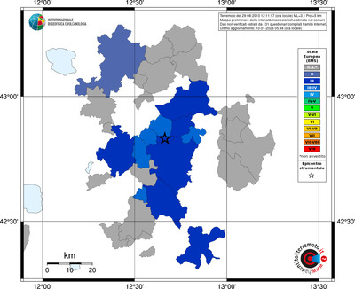 Mappa EMS - territori comuni