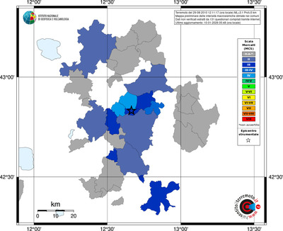 Mappa MCS - territori comuni