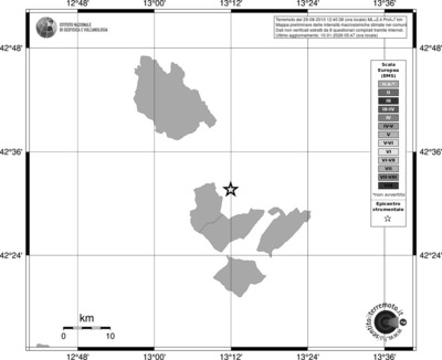 Mappa EMS - territori comuni