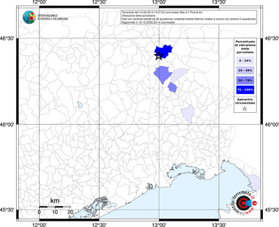 Mappa territorio comunale con almeno 3 questionari