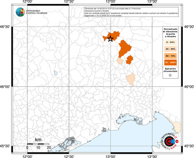 Mappa territorio comunale con almeno 3 questionari