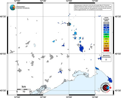 Mappa EMS - territori località