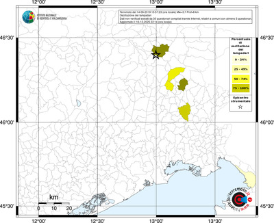 Mappa territorio comunale con almeno 3 questionari