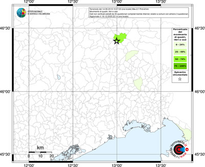 Mappa territorio comunale con almeno 3 questionari