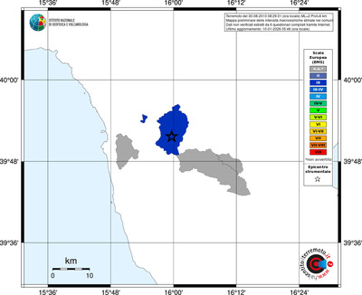 Mappa EMS - territori comuni