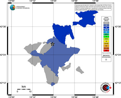 Mappa MCS - territori comuni