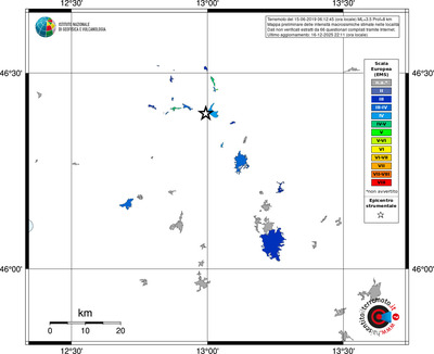 Mappa EMS - territori località