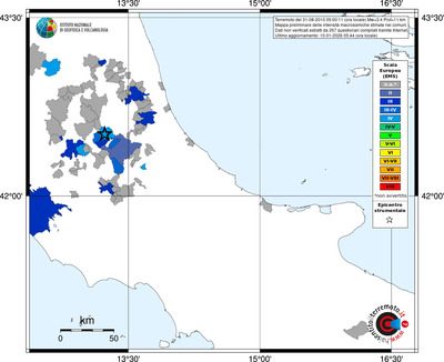 Mappa EMS - territori comuni