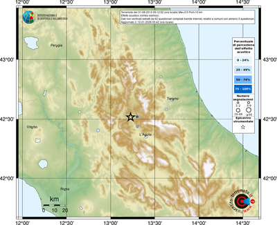 Mappa comuni con almeno 3 questionari