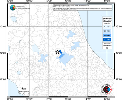 Mappa territorio comunale con almeno 3 questionari