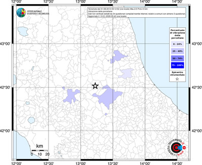 Mappa territorio comunale con almeno 3 questionari
