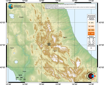 Mappa comuni con almeno 3 questionari
