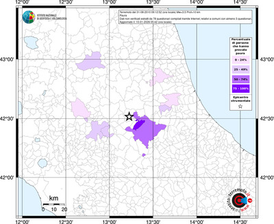 Mappa territorio comunale con almeno 3 questionari