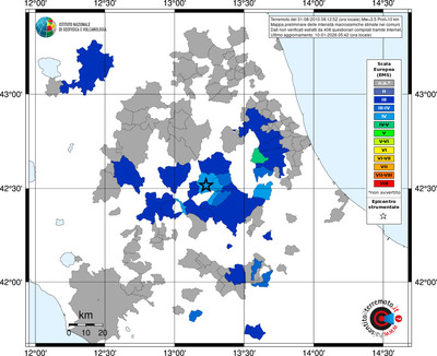 Mappa EMS - territori comuni