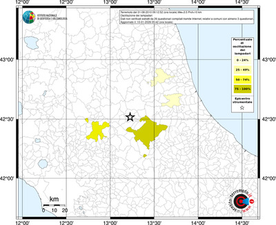 Mappa territorio comunale con almeno 3 questionari
