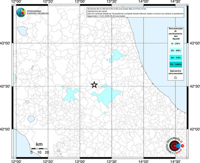 Mappa territorio comunale con almeno 3 questionari
