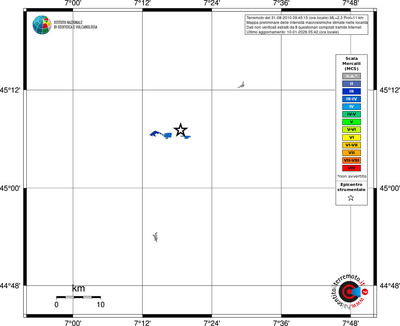 Mappa MCS - territori località